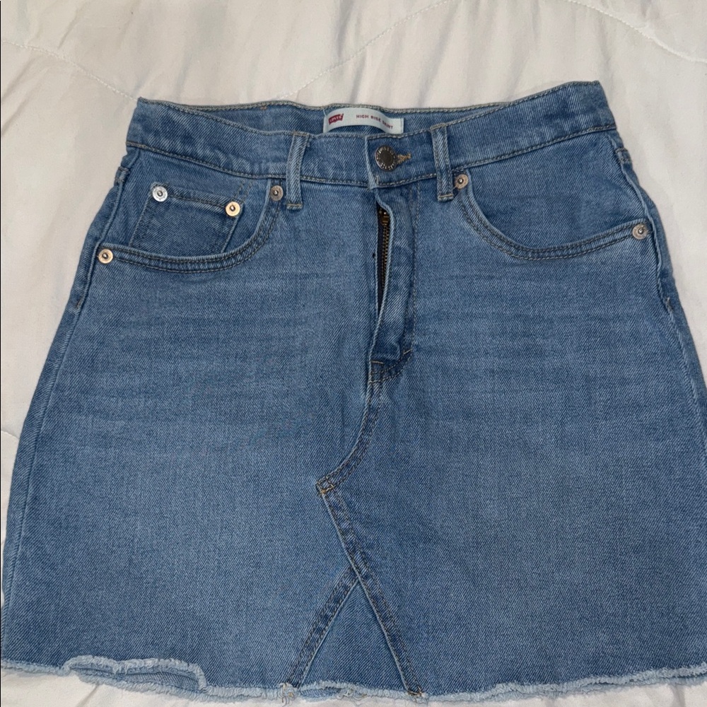 Levi's Light Blue‎ Denim Mini Skirt